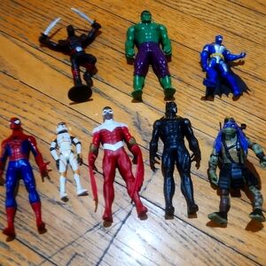 Multiple action figures